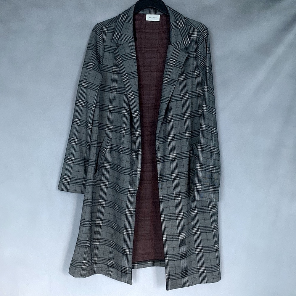 Plaid Peacoat